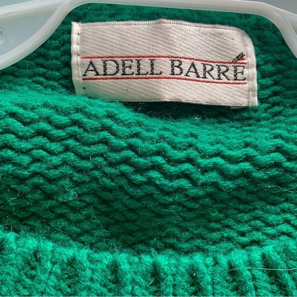 Vintage Christmas Sweater Holiday Crewneck Santa Claus Reindeer Star Adell Barre - Picture 5 of 7